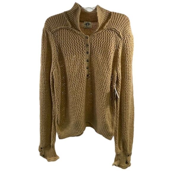 We The Free Care NWT Snowdrift Pullover Camel Heather Size XL - Picture 1 of 8